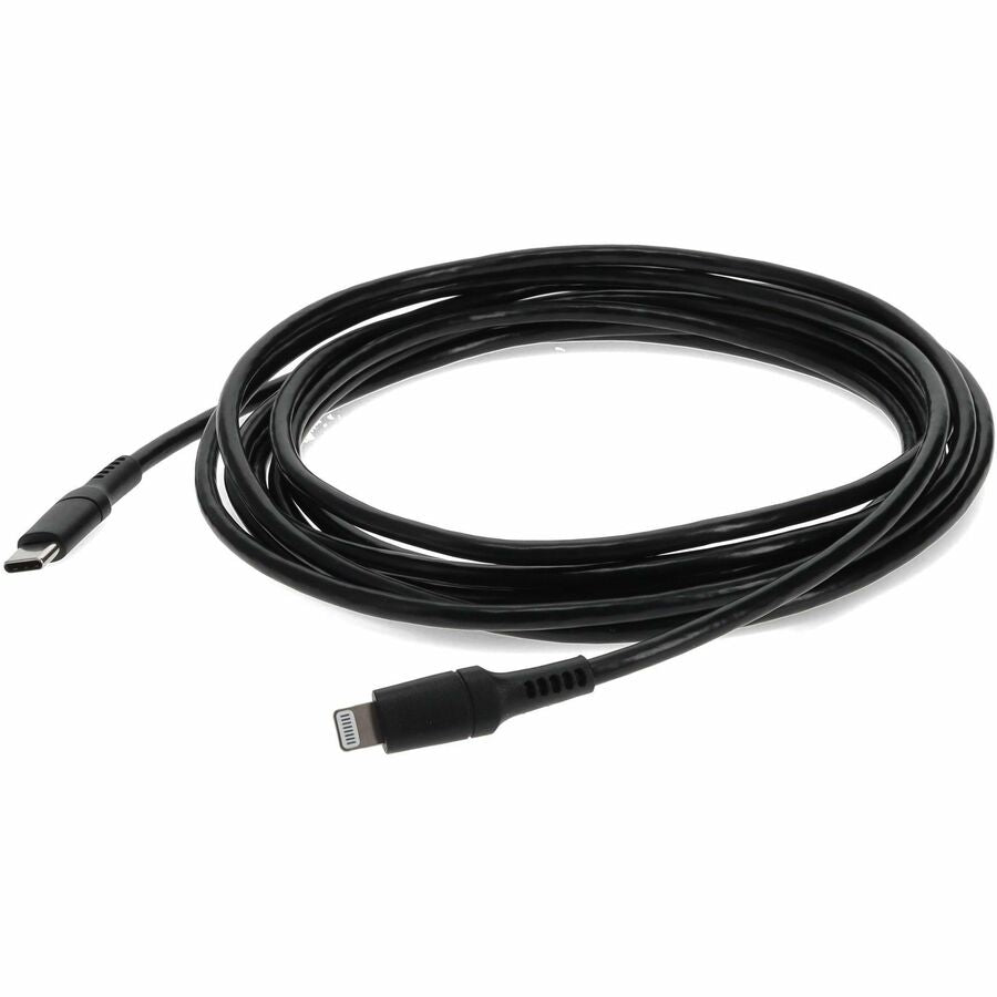 6ft (2m) USB-C 3.1 Male to Lightning Male Sync and Charge Black Cable