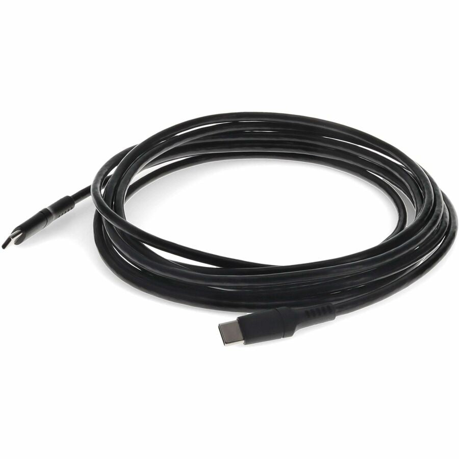 10ft (3m) USB-C Male to USB-C Male USB 2.0 Sync and Charge Black Cable