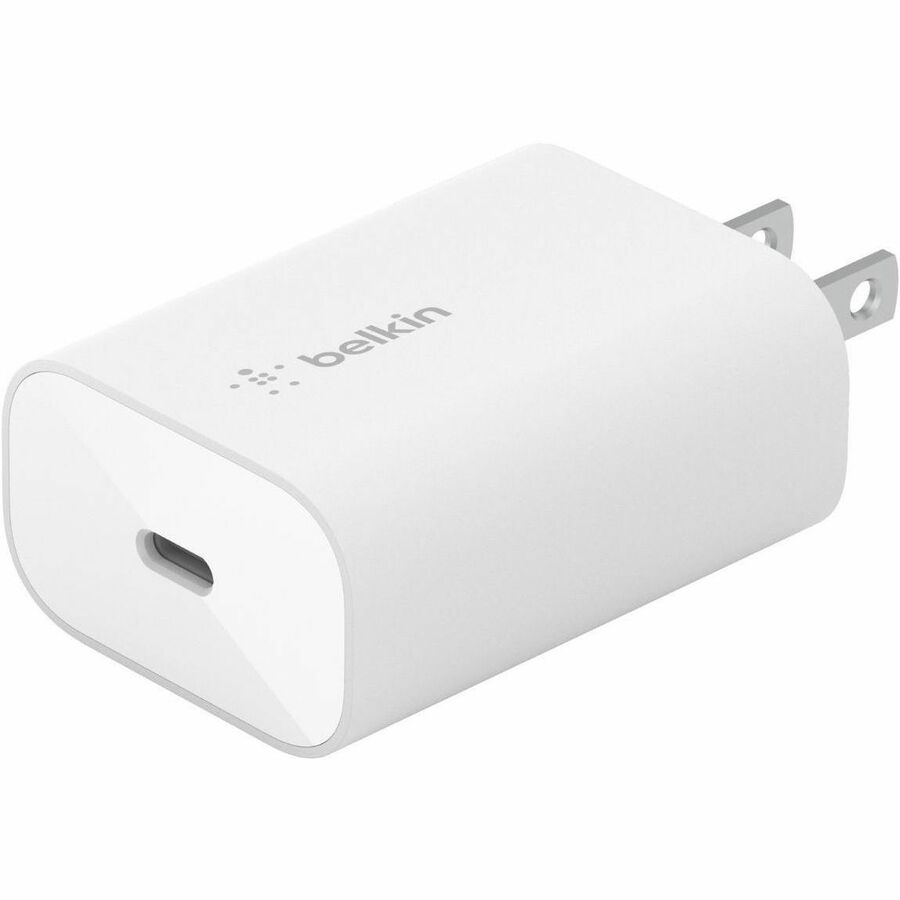 Belkin 25W Portable USB-C Wall Charger - 1xUSB-C - Fast Charging - Power Adapter - White