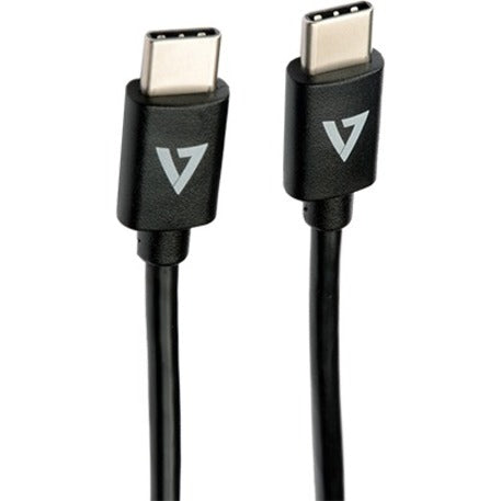 V7 USB-C Male to USB-C Male Cable USB 2.0 480 Mbps 3A 1m/3.3ft Black