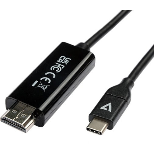 V7 USB-C Male to HDMI 2.0 Male 21.6 Gbps 4K UHD