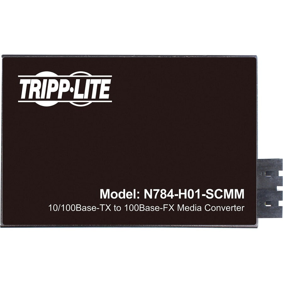 Tripp Lite by Eaton Hardened Copper to Fiber Media Converter - 10/100 Mbps, RJ45/SC Multimode, -10° to 60°C, 2 km (1.2 mi.), TAA