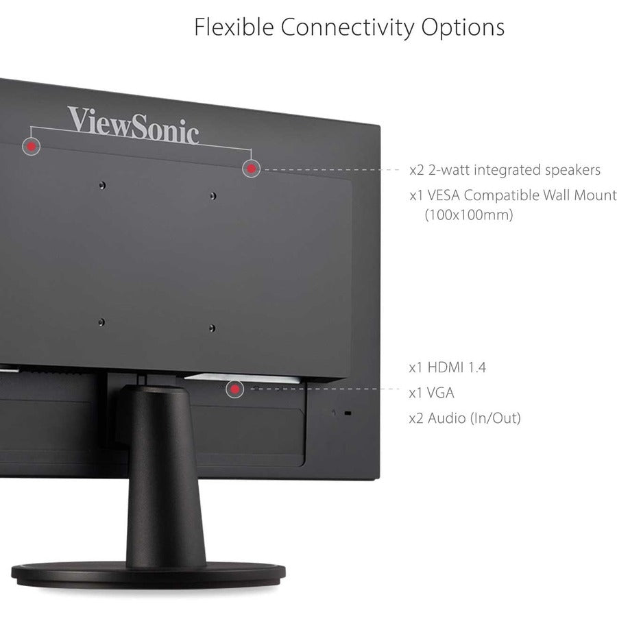 ViewSonic VA2247-MH 22 Inch Full HD 1080p Monitor with 100Hz, FreeSync, Ultra-Thin Bezel, Eye Care, HDMI, VGA Inputs for Home and Office