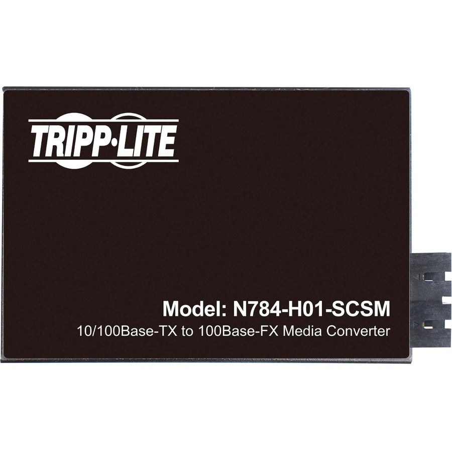 Tripp Lite by Eaton Hardened Copper to Fiber Media Converter - 10/100 Mbps, RJ45/SC Singlemode, -10° to 60°C, 30 km (18.6 mi.), TAA