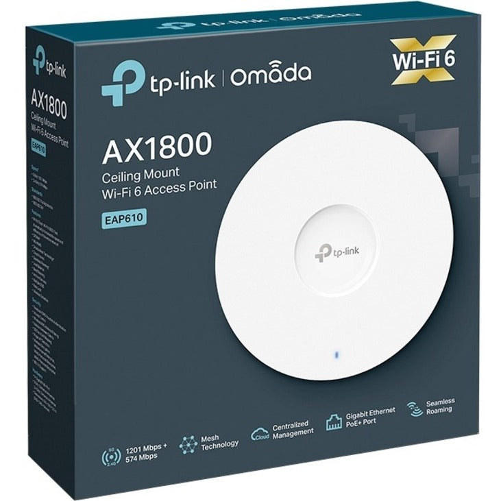 TP-Link EAP610_V1 - Omada Business WiFi 6 AX1800 Wireless Gigabit Access Point