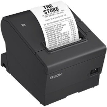 Epson , Tm-t88vii-052, Thermal Receipt Printer, Black, Usb & Ethernet, Interfaces, Ps-180 Power Supply And Ac Cable