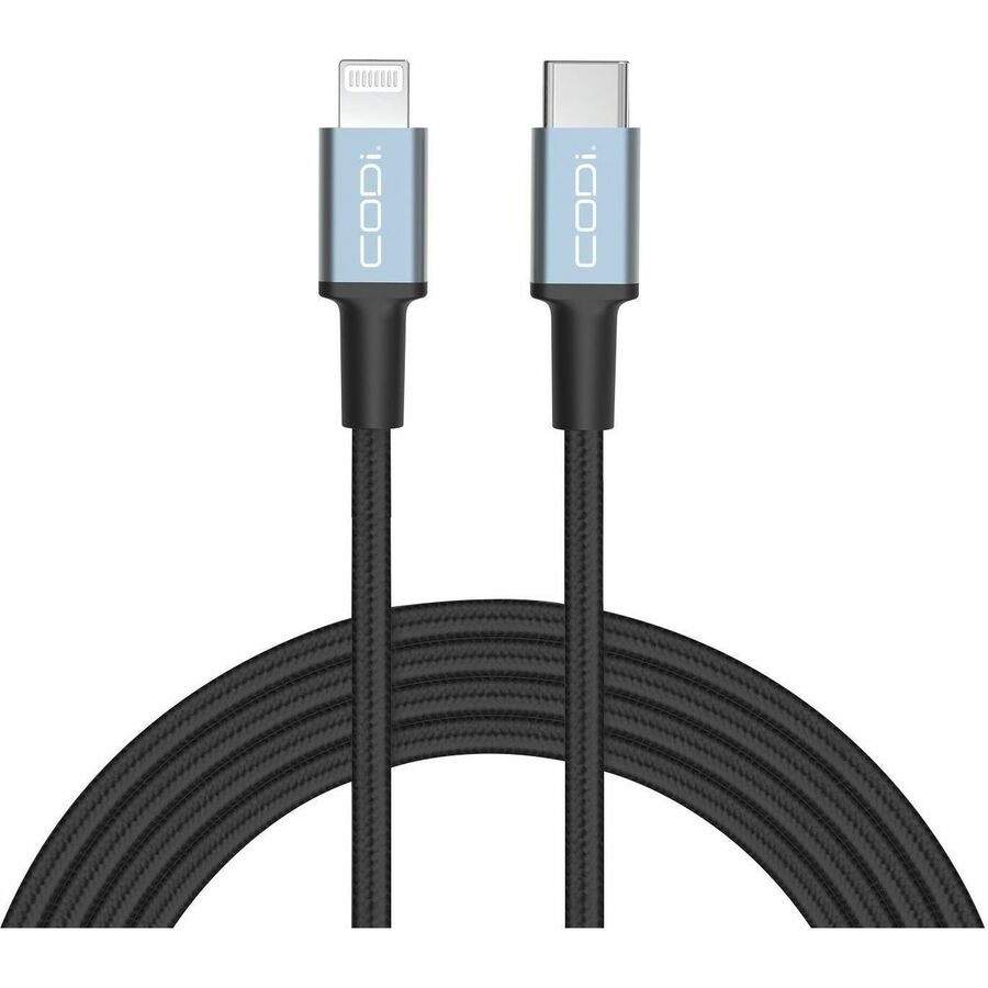 CODi 6' USB-C to Lightning (MFI Certified) Braided Nylon Charge & Sync Cable