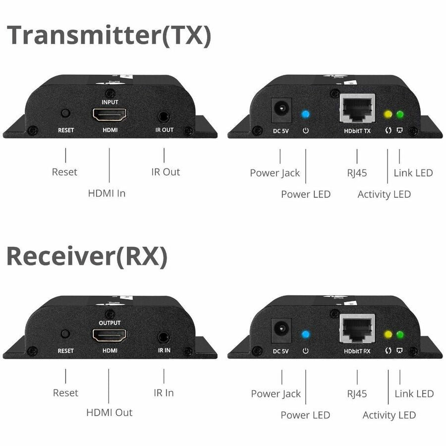 SIIG HDMI HDbitT Over IP Extender with IR - 120m