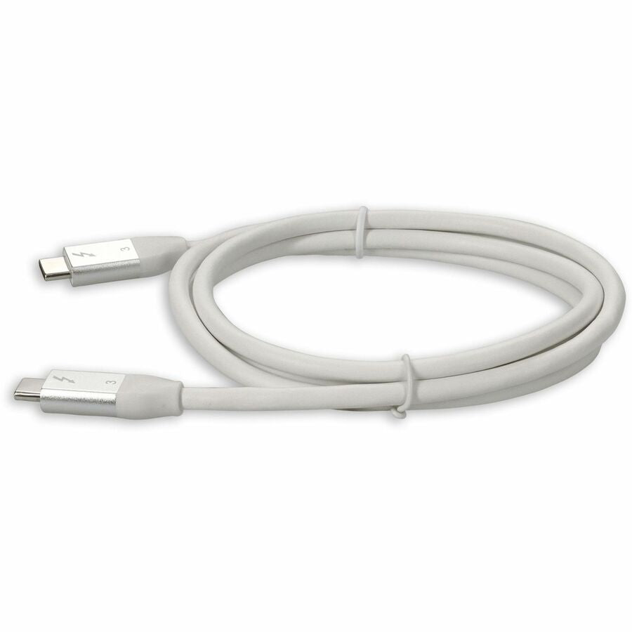 3ft (1m) USB-C 3.1 Male to Male Thunderbolt-compatible Sync and Charge White Cable