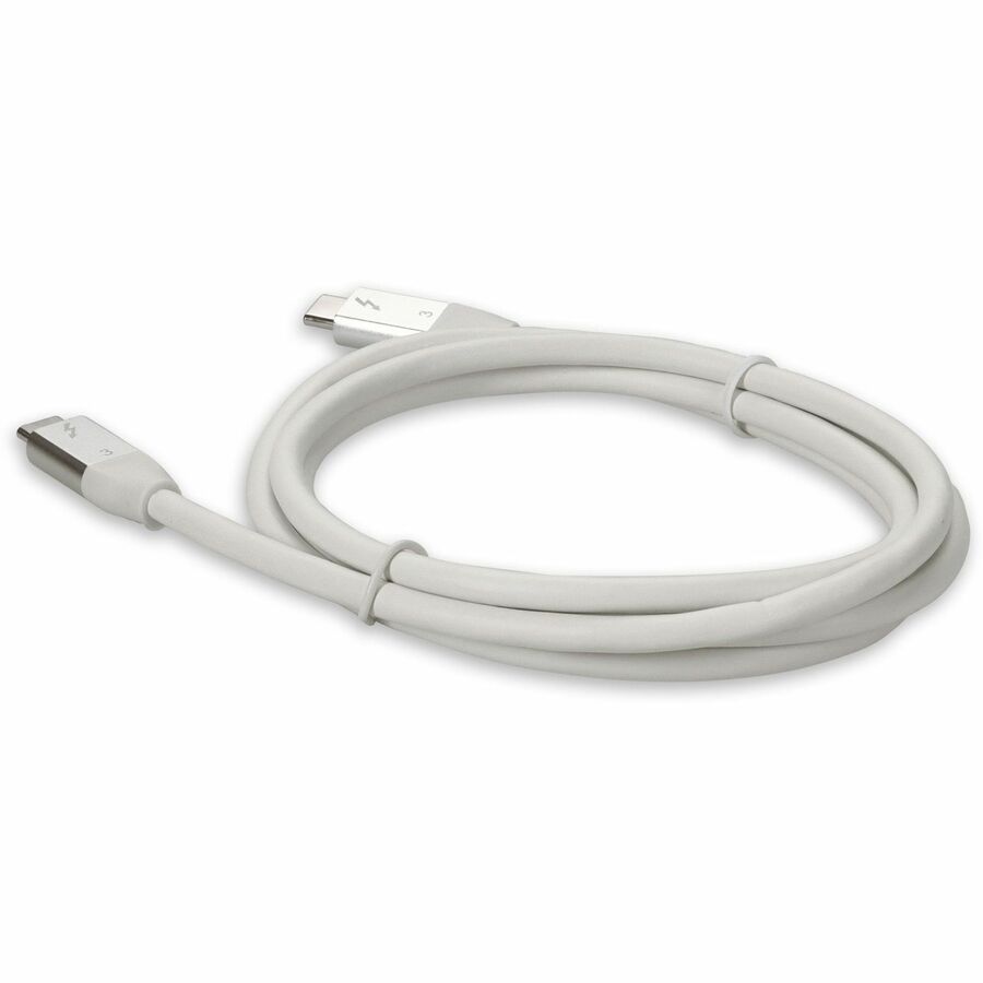 3ft (1m) USB-C 3.1 Male to Male Thunderbolt-compatible Sync and Charge White Cable