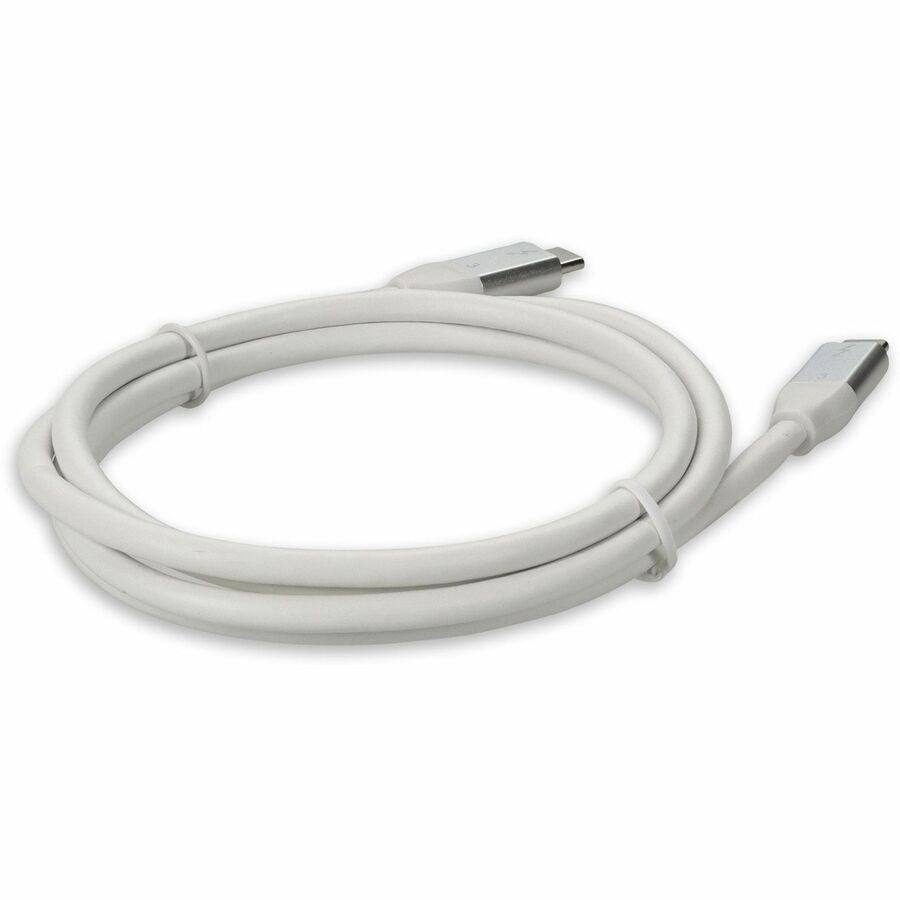 3ft (1m) USB-C 3.1 Male to Male Thunderbolt-compatible Sync and Charge White Cable