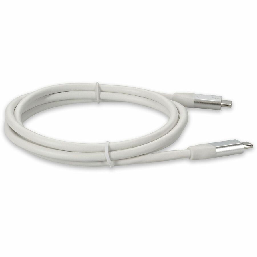 3ft (1m) USB-C 3.1 Male to Male Thunderbolt-compatible Sync and Charge White Cable