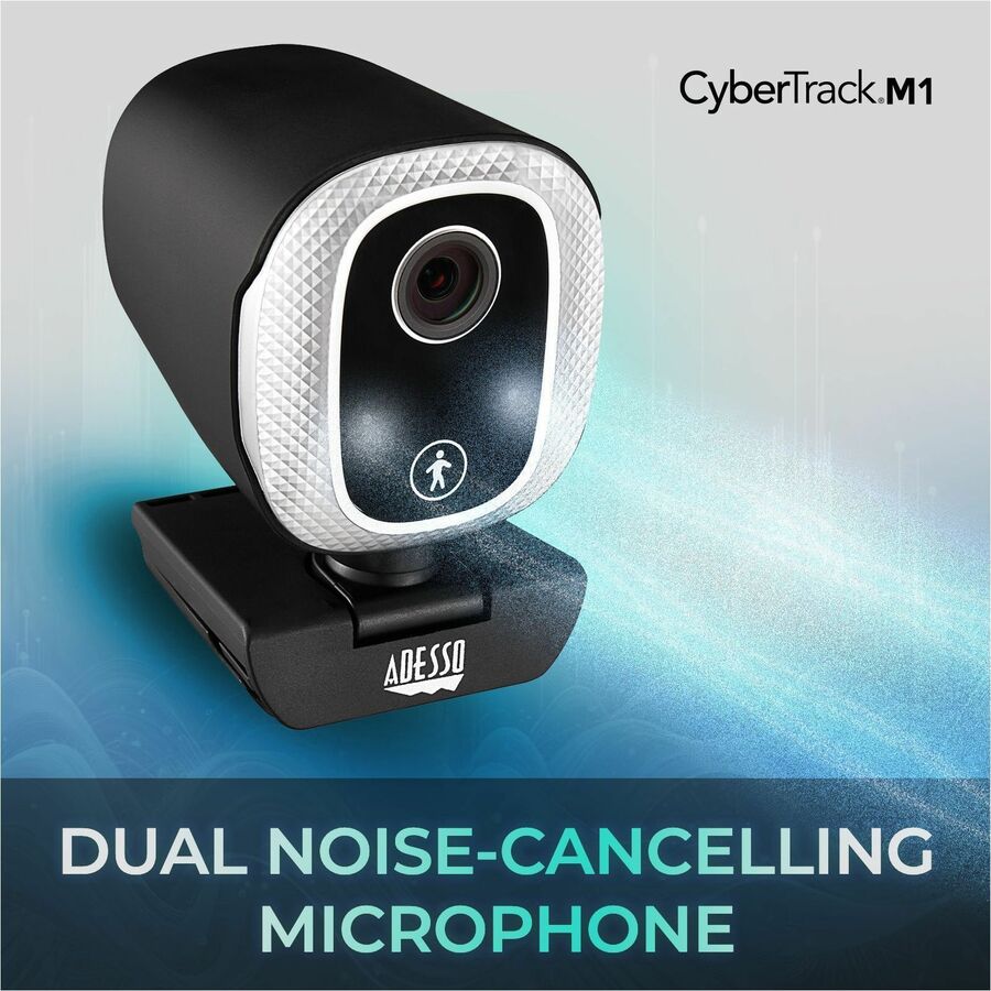 Adesso CyberTrack M1 Webcam - 2.1 Megapixel - 30 fps - USB 2.0