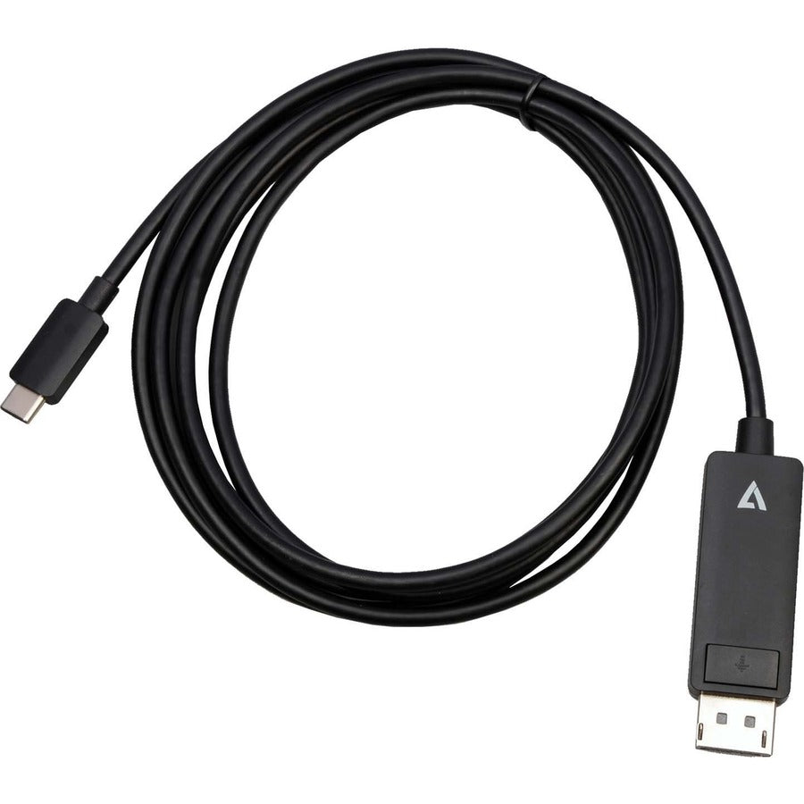 V7 USB-C Male to DisplayPort 1.4 Male 32.4 Gbps 8K/4K UHD