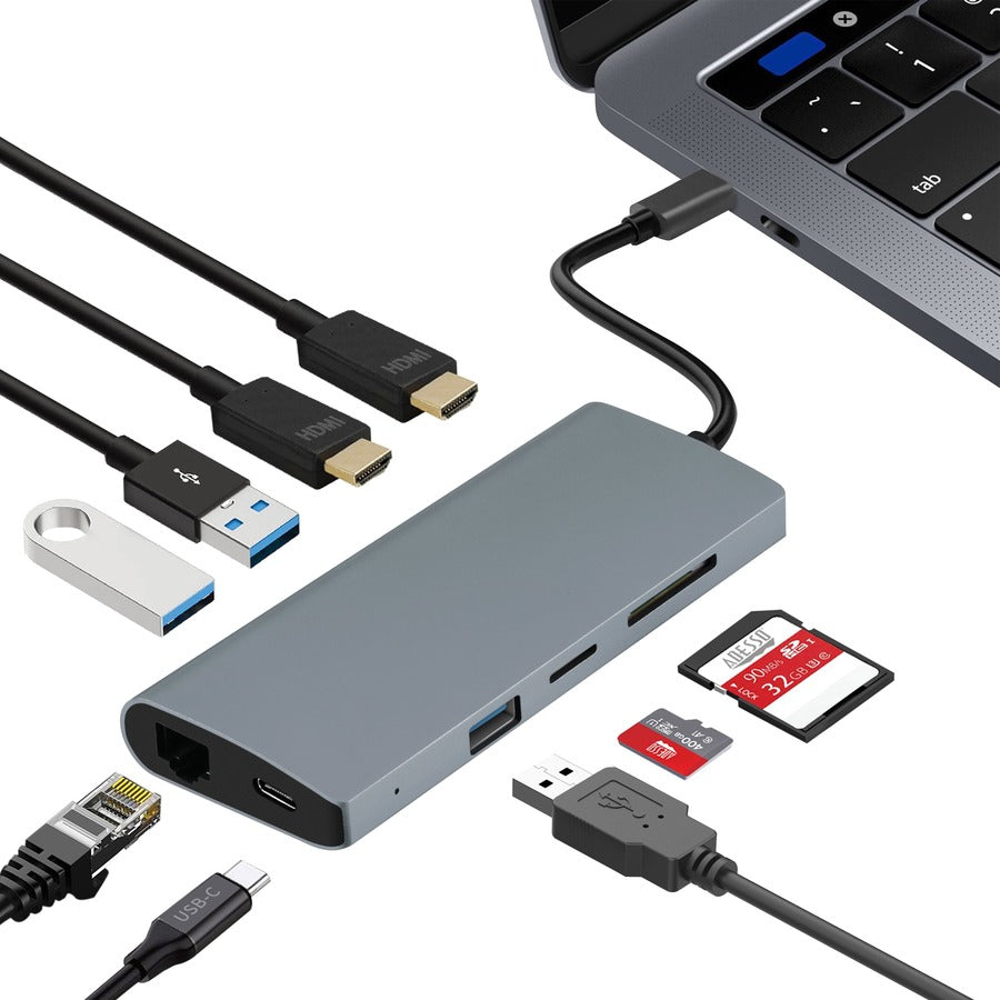 Adesso 9-in-1 USB-C Multi-Port Docking Station (TAA Compliant)