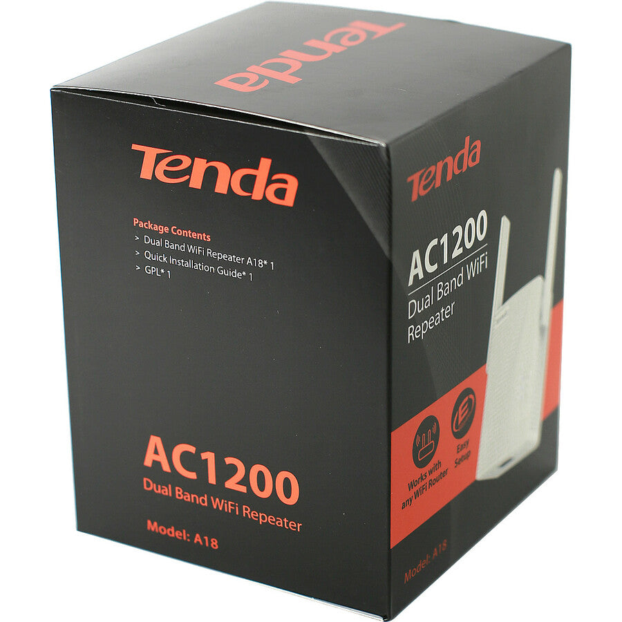 Tenda A18 IEEE 802.11ac 1.17 Gbit/s Wireless Range Extender