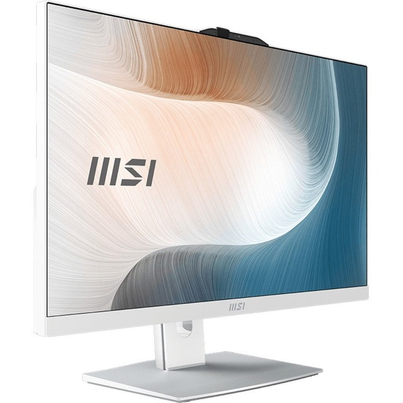 MSI Modern AM242TP 12M-056US All-in-One Computer - Intel Core i5 12th Gen i5-1240P - 8 GB - 512 GB SSD - 23.8? Full HD Touchscreen - Desktop - White