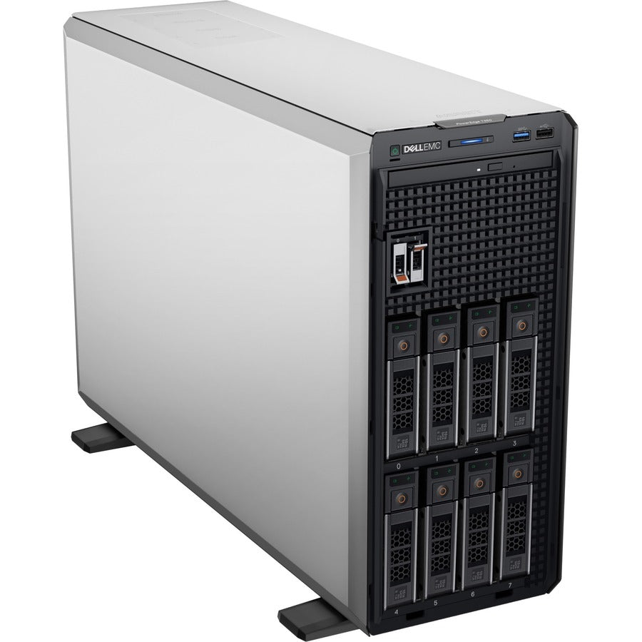 Dell EMC PowerEdge T150 4U Mini-tower Server - 1 x Intel Xeon E-2314 2.80 GHz - 8 GB RAM - 480 GB SSD - Serial ATA, Serial Attached SCSI (SAS) Controller