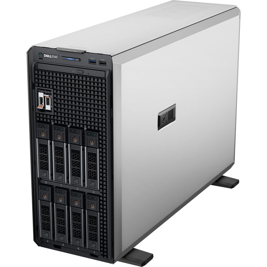 Dell EMC PowerEdge T150 4U Mini-tower Server - 1 x Intel Xeon E-2314 2.80 GHz - 8 GB RAM - 480 GB SSD - Serial ATA, Serial Attached SCSI (SAS) Controller