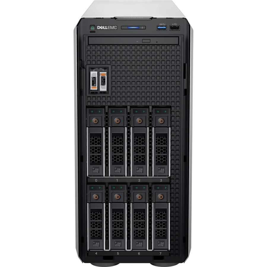 Dell EMC PowerEdge T150 4U Mini-tower Server - 1 x Intel Xeon E-2314 2.80 GHz - 8 GB RAM - 480 GB SSD - Serial ATA, Serial Attached SCSI (SAS) Controller