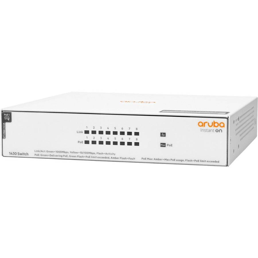 HPE Instant On 1430 8G Class4 PoE 64W Switch