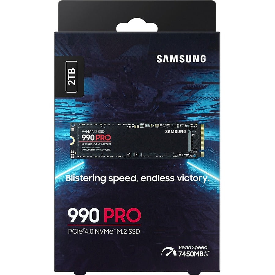 Samsung 990 PRO MZ-V9P2T0B/AM 2 TB Solid State Drive - M.2 2280 Internal - PCI Express NVMe (PCI Express NVMe 4.0 x4)