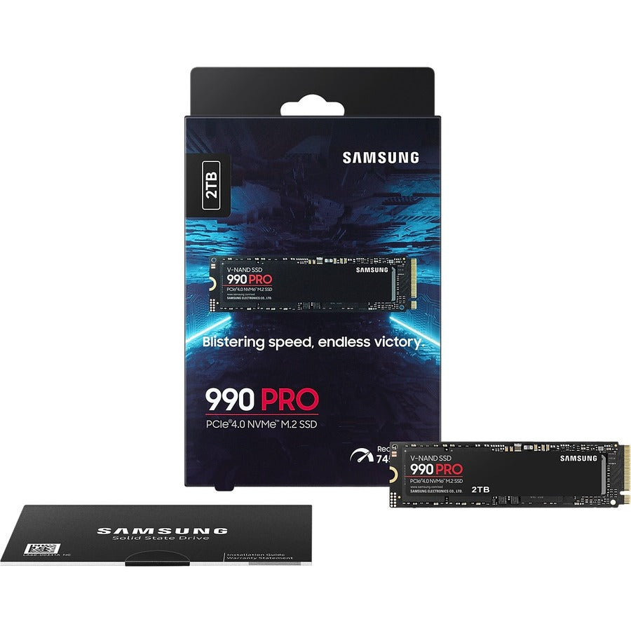 Samsung 990 PRO MZ-V9P2T0B/AM 2 TB Solid State Drive - M.2 2280 Internal - PCI Express NVMe (PCI Express NVMe 4.0 x4)