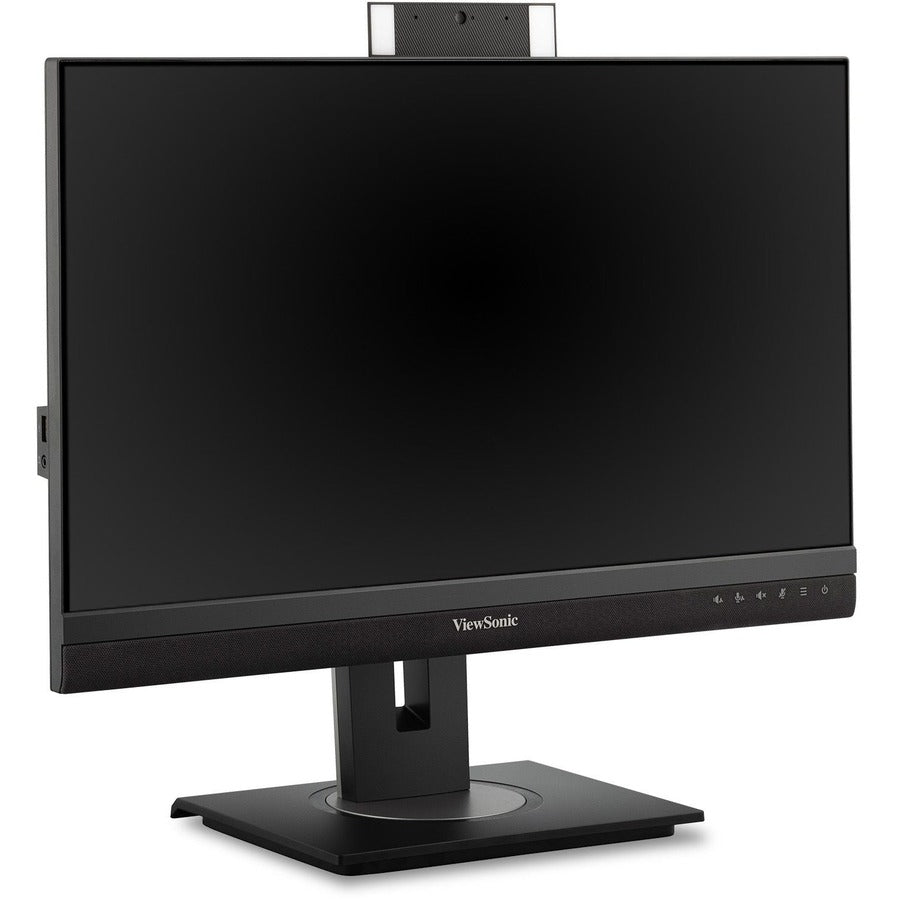 ViewSonic VG2456V 24 Inch 1080p Video Conference Monitor with Webcam, 2 Way Powered 90W USB C, Docking Built-In, Gigabit Ethernet RJ45, 40 Degree Tilt Ergonomics