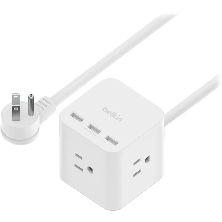 Belkin 3-Outlet Power Cube with 5-Foot Cord and USB-A Ports