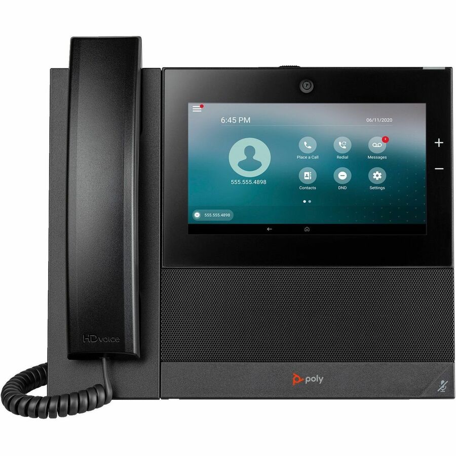 Poly CCX 700 IP Phone - Corded - Corded/Cordless - Wi-Fi, Bluetooth - Desktop - Black