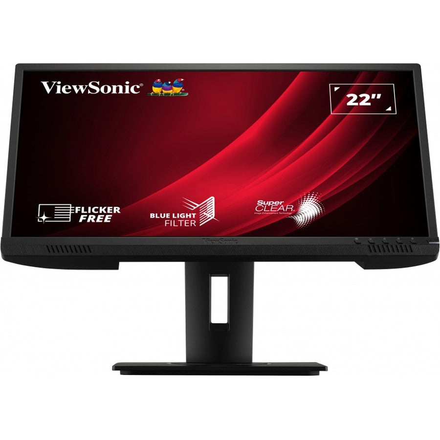 ViewSonic VG2240 22 Inch 1080p Ergonomic Monitor with 100Hz, USB Hub, HDMI, DisplayPort, VGA Inputs for Home and Office