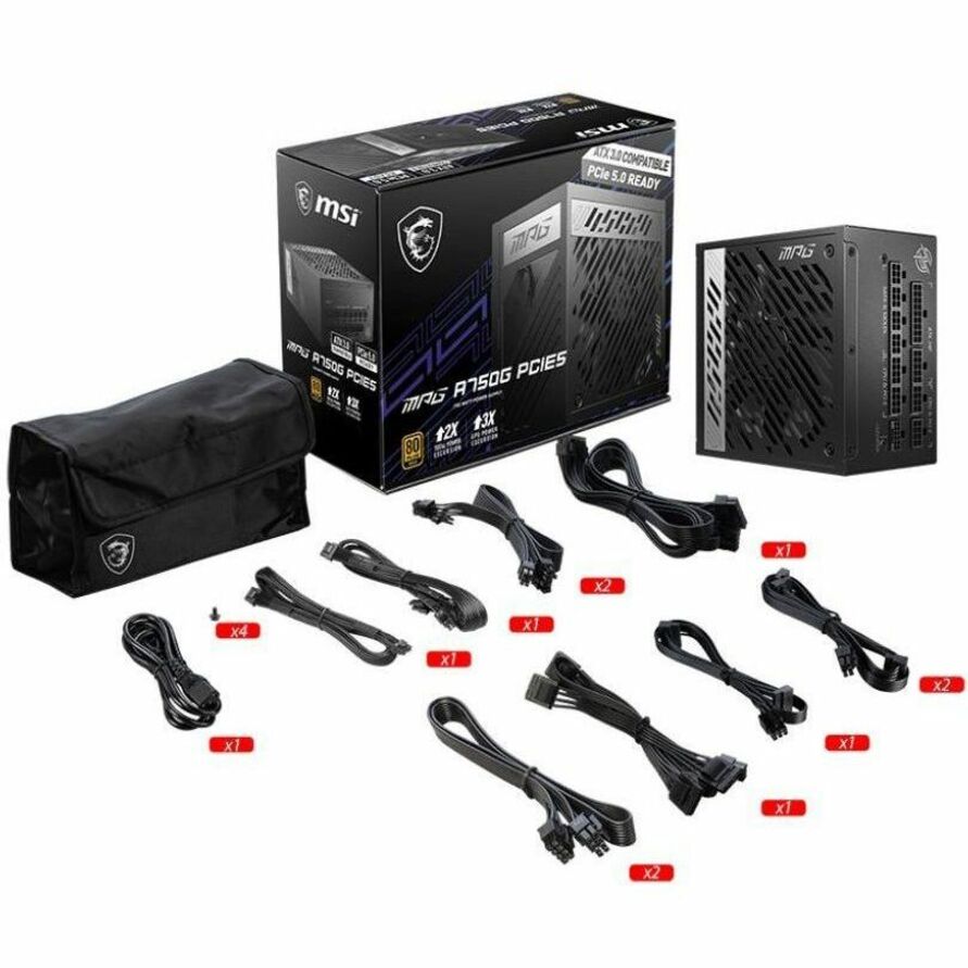 MSI MAG A750GL PCIE5 750W Power Supply