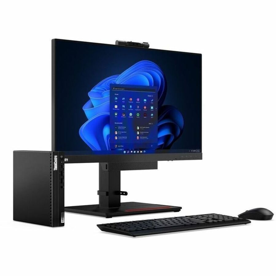 Lenovo ThinkCentre M70q Gen 3 11T300C0US Desktop Computer - Intel Core i5 12th Gen i5-12400T - 16 GB - 256 GB SSD - Tiny - Black