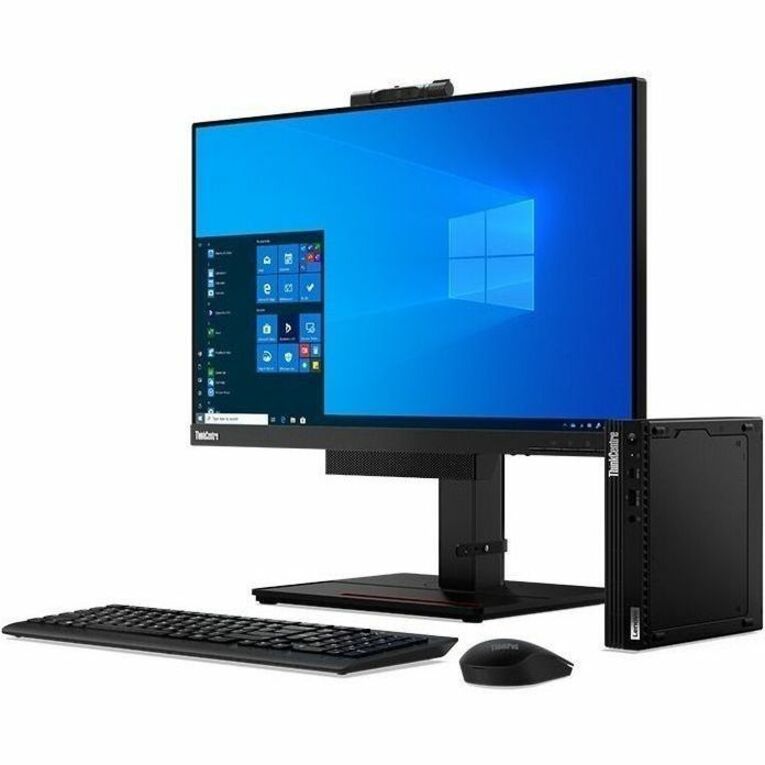 Lenovo ThinkCentre M75q Gen 2 11JN0089US Desktop Computer - AMD Ryzen 5 PRO 5650GE - 16 GB - 256 GB SSD - Tiny - Black