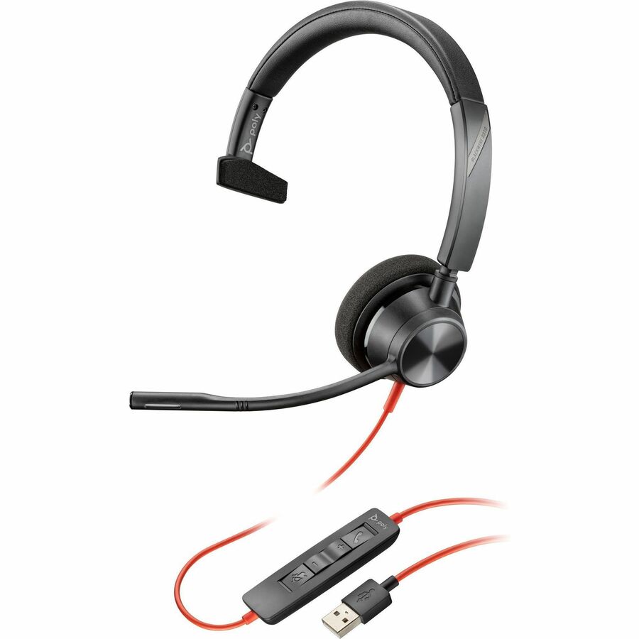 Poly Blackwire 3315 Microsoft Teams Certified USB-A Headset