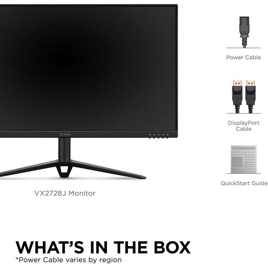 ViewSonic VX2728J 27 Inch Gaming Monitor 180hz 0.5ms 1080p IPS with FreeSync Premium, Advanced Ergonomics, HDMI, and DisplayPort