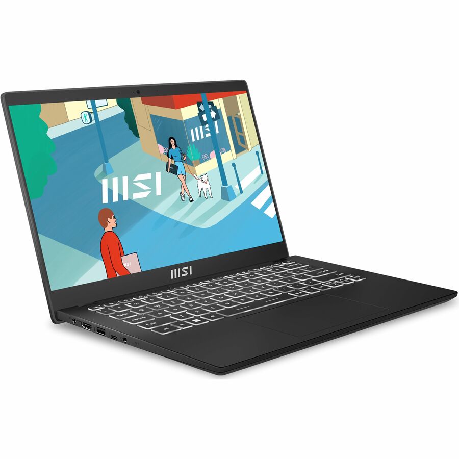 MSI Modern 14? Ultrabook Laptop, Intel Core i3-1215U, 8GB, 512GB SSD - Win 11 Home