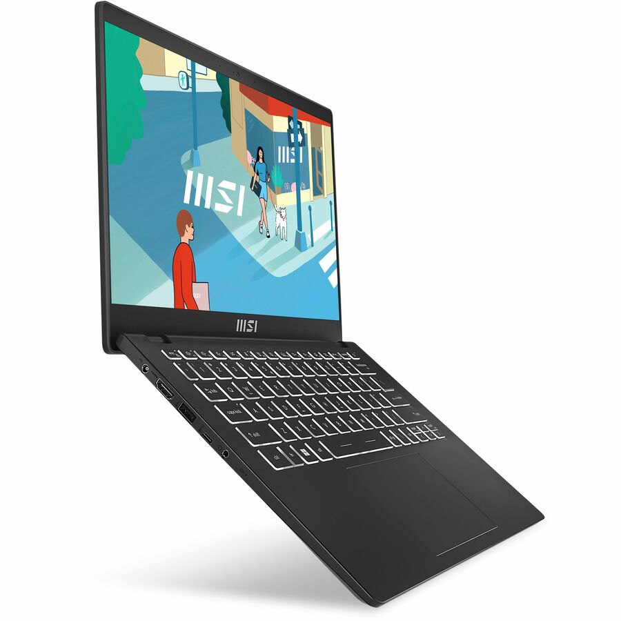 MSI Modern 14? Ultrabook Laptop, Intel Core i3-1215U, 8GB, 512GB SSD - Win 11 Home