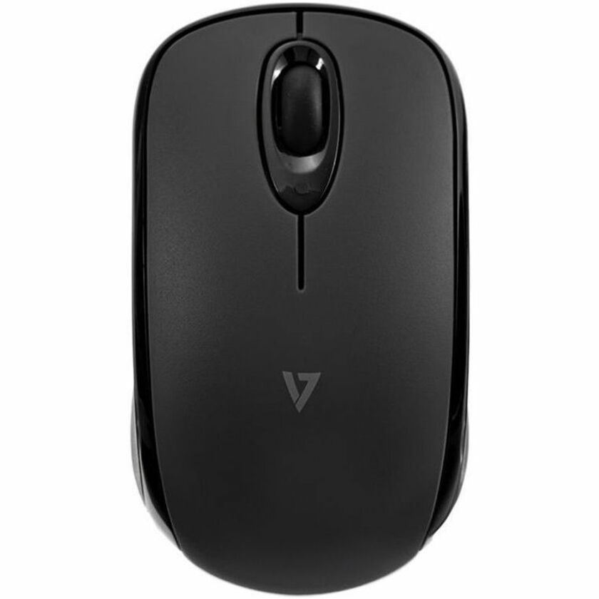 V7 Bluetooth 5.2 Compact Mouse - Black, Works with Chromebook Certified