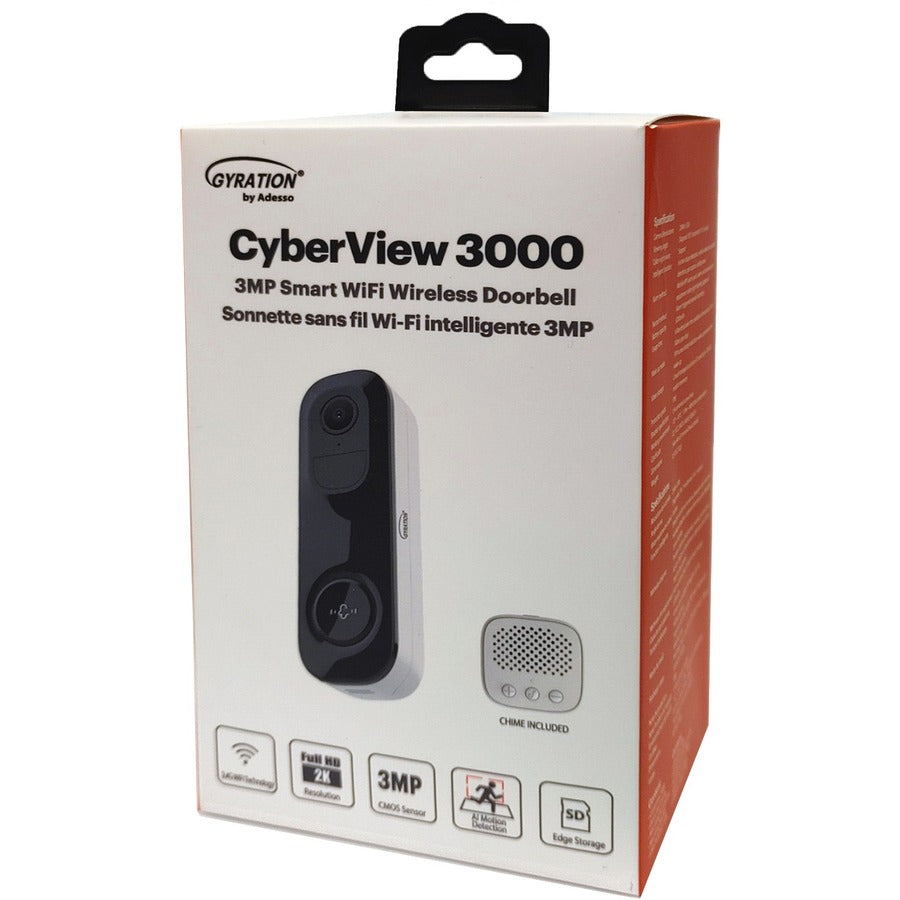 Gyration Cyberview Cyberview 3000 3 Megapixel Indoor Network Camera - Color - White