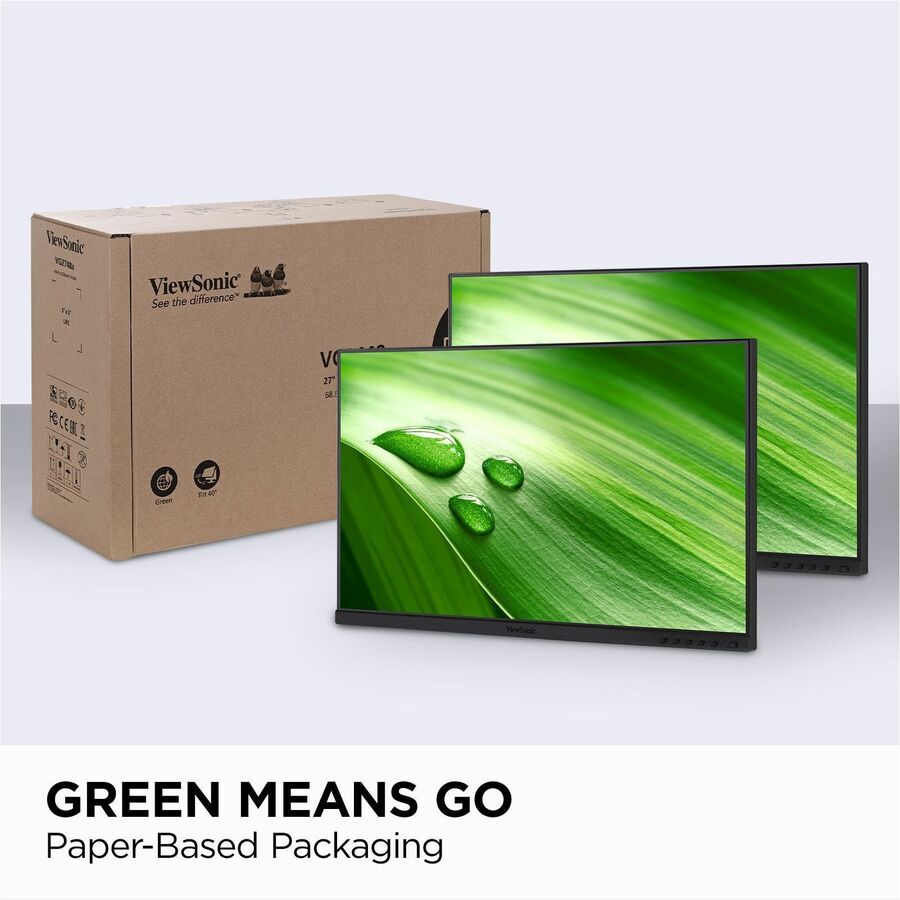 ViewSonic VG2448A-2_H2 24 Inch Dual Pack Head-Only 1080p IPS Monitor with Ultra-Thin Bezels, HDMI, DisplayPort, USB, and VGA for Home and Office