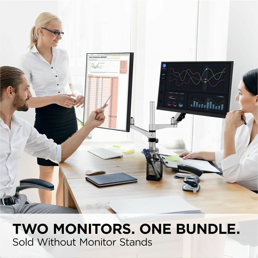 ViewSonic VG2448A-2_H2 24 Inch Dual Pack Head-Only 1080p IPS Monitor with Ultra-Thin Bezels, HDMI, DisplayPort, USB, and VGA for Home and Office