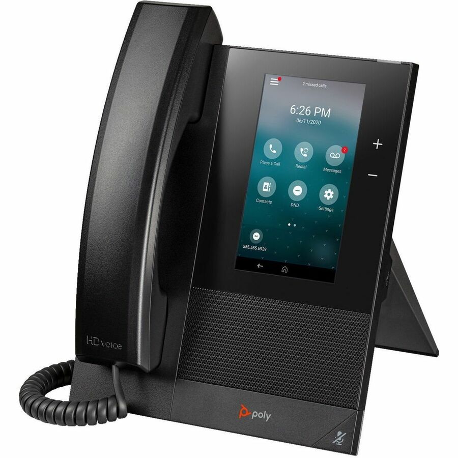 Poly CCX 400 IP Phone - Corded - Corded - Desktop, Wall Mountable