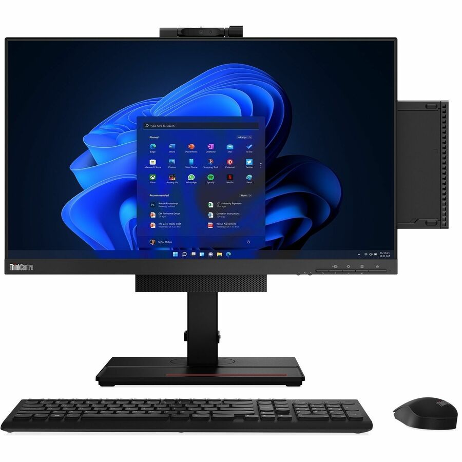 Lenovo ThinkCentre M70q Gen 4 12E30003US Desktop Computer - Intel Core i5 13th Gen i5-13400T - 8 GB RAM - 256 GB M.2 PCI Express NVMe x4 SSD