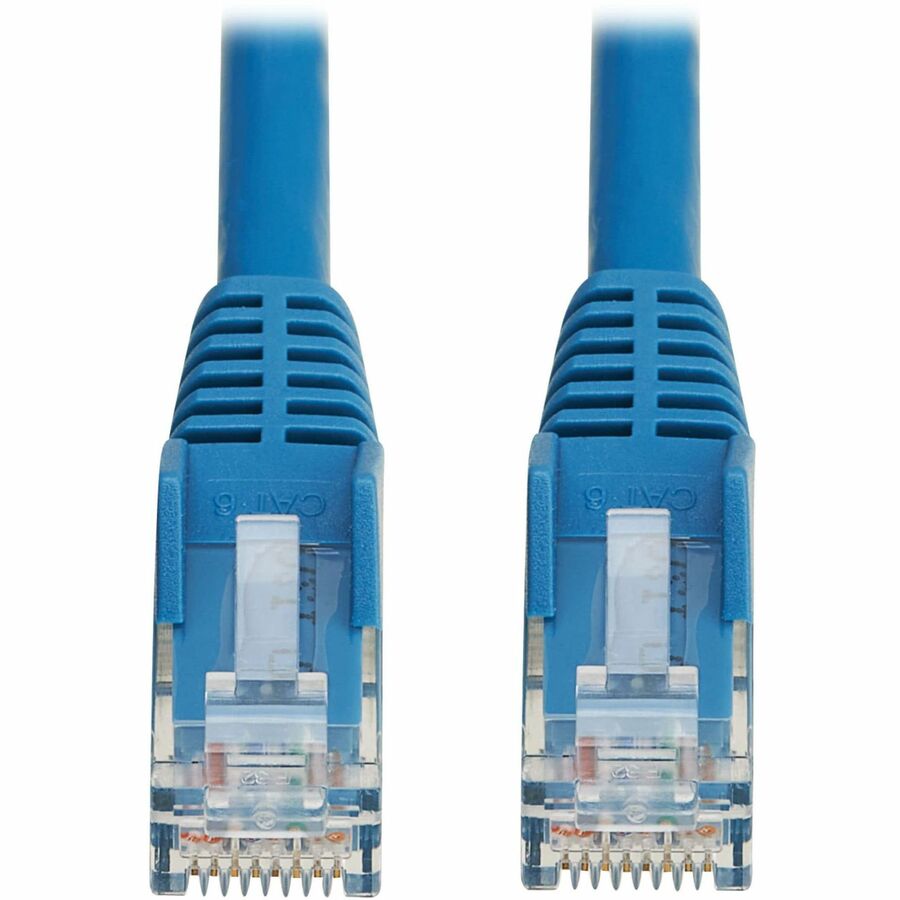 Eaton Tripp Lite Series Cat6 Gigabit Snagless Molded UTP Ethernet Cable (RJ45 M/M), PoE, LSZH, Blue, 0.5 m (1.6 ft.)