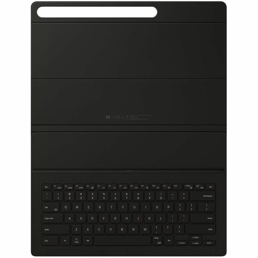 Samsung Book Cover Keyboard/Cover Case (Book Fold) Samsung Galaxy Tab S9 Ultra Tablet, Stylus - Black