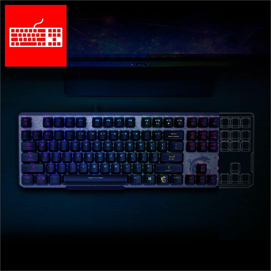 MSI Vigor GK50 ELITE TKL LL US Gaming Keyboard