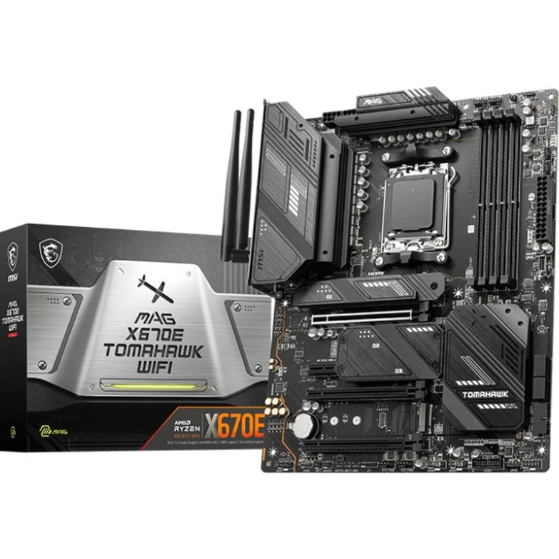 MSI MAG MAG X670E TOMAHAWK WIFI Gaming Desktop Motherboard - AMD X670 Chipset - Socket AM5 - ATX