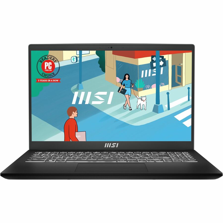 MSI Modern 15.6 inch Ultrabook Laptop, AMD Ryzen 7-7730U, 16GB ,1TB SSD - Win 11 Pro