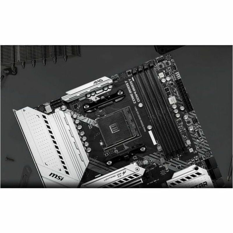 MSI MAG B550M MORTAR MAX WIFI Gaming Desktop Motherboard - AMD B550 Chipset - Socket AM4 - Micro ATX